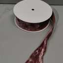 MAYREEL 2.5 Inch Copper Crushed Velvet Ribbon Wired Auburn for Christmas Decorations Gift Wrapping Wreaths Tree Toppers 10 Yards