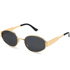 livho 2025 Trendy Oval Sunglasses - Stylish Polarized Shades for Everyday - Retro Metal Frames