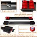 Appliance Rollers Heavy Duty 20-32in New Generation Extendable Appliance Rollers Anti Slip Mobile Washing Machine Base Easily Move Dryers, Refrigerators, Furniture (Black-Upgrade wheel)
