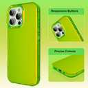 ZIYE Iridescent Case Designed for iPhone 16 Pro Cute Fluorescent Laser Design Soft TPU Bumper Hard PC Scratch-Resistant Shockproof Protective Phone Cover for Women Girls Men Green