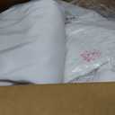 Surmente 2 Pack White Table Skirt, 14ft Polyester Tablecloth for Weddings, Banquets, or Restaurants