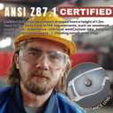 Safety Glasses Over Eyeglasses 12Pack, Anti-scratch Safety Goggles, Anti-fog Lab Goggles Over Glasses, Ansi Z87.1 safety glasses for men&women, Clear goggles for construction, shooting