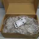 Lakumu 20FT 40 LED Snowflake Christmas Mini Twinkle Lights, Rechargeable Battery Operated, 8 Modes & Timer for Bedroom Patio Xmas Tree, Warm White