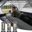 Elegear Air & Foam Camping Mattress, CumbreX 4" Ultra-Thick Memory Foam Sleeping Pad with Air Pump, Compact R-Value 9.5 4-Season Camp Mat for Travel Outdoor - Single Grey