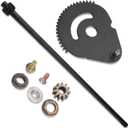 938-05078 738-05078 617-04094 5/8 Steering Rod Shaft (Length 21")/941-0656A Gear Bush/948-0389 Steering Rod Cap-Screw for MTD C-ub Cadet Troy-Bilt Replace 738P07154,738-05078, 61704094 - With Bushing