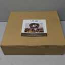 MorTime 14 Inches Christmas Wreath Candle Holder Ring, Christmas Candlestick Decoration with Glitter Berries Purple Bows and Christmas Balls for Winter Holidays Home Decor