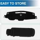 KUST Black Dash Cover for 2015-2020 Chevrolet Chevy Tahoe/Suburban/GMC Yukon (Without HUD) Polyester Dashboard Cover Non-Slip Interior Accessories for Tahoe