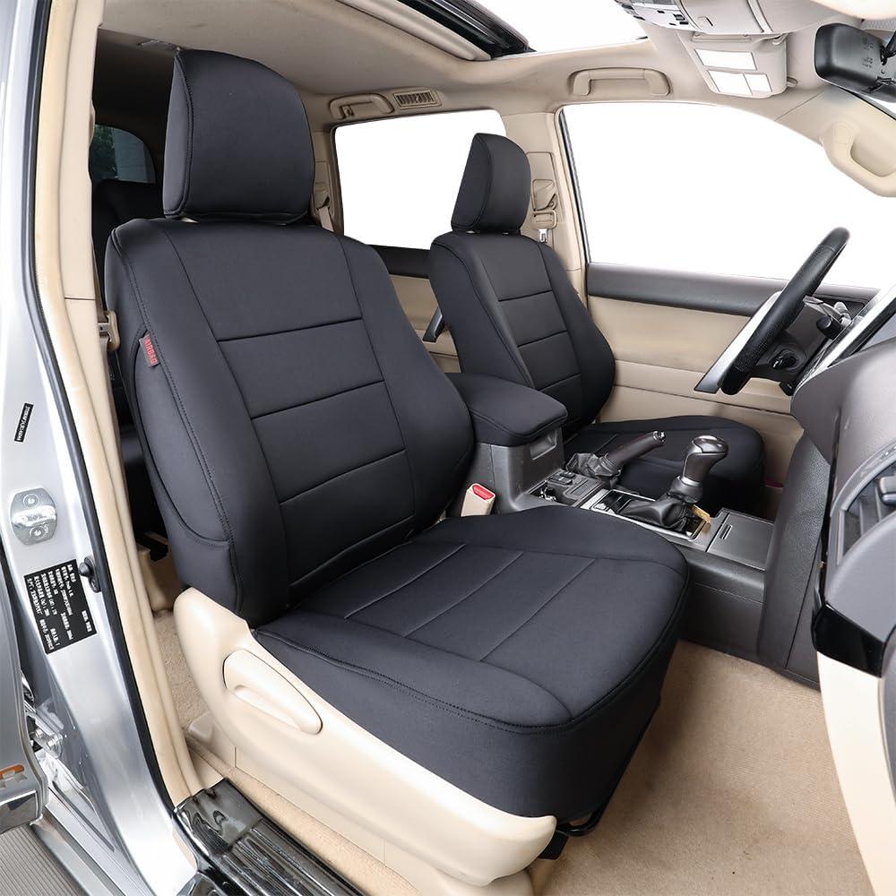 EKR 4runner 2010-2024 Car Seat Covers Full Set (5 Seats),Seat Cover Custom Fit for Toyota 4 Runner,Car Seat Protector Waterproof,Neoprene Car Seat Cushion,Black Car Seat Cover,Neoprene(Black)