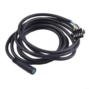 Electric Bike Extension Cable, 5 Pin Waterproof Display Connector Adapter Cable, 1.7 Meter Long for E-Bike Controller Box Instrument