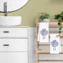 CIOJUNE Coquette Purple Hydrangea Floral Hand Towels for Bathroom Spa Gym, Preppy Aesthetic Floral Kitchen Towels, Rustic Hydrangea Flower Dish Tea Towels for Kitchen Decor, 16x24 Inch Set of 2