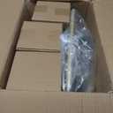 QIYIZM Gold Floor Lamp for Living Room, Bedroom, Tree 3 Light Standing Lamp Mid Century Modern Brass Tall Floor Lamps Vintage Retro Floor Lights Glass Flower Amber Lamp Shade Farmhouse Boho Bohemian