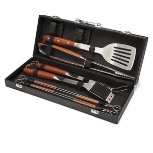 Cuisinart 10-Piece Premium Grilling Set, Grill Accessories Stainless Steel BBQ Tools, Storage Tote for Spatula, Tongs, Grill Brush, and More, Perfect for BBQ, Cookouts, Camping, Tailgates