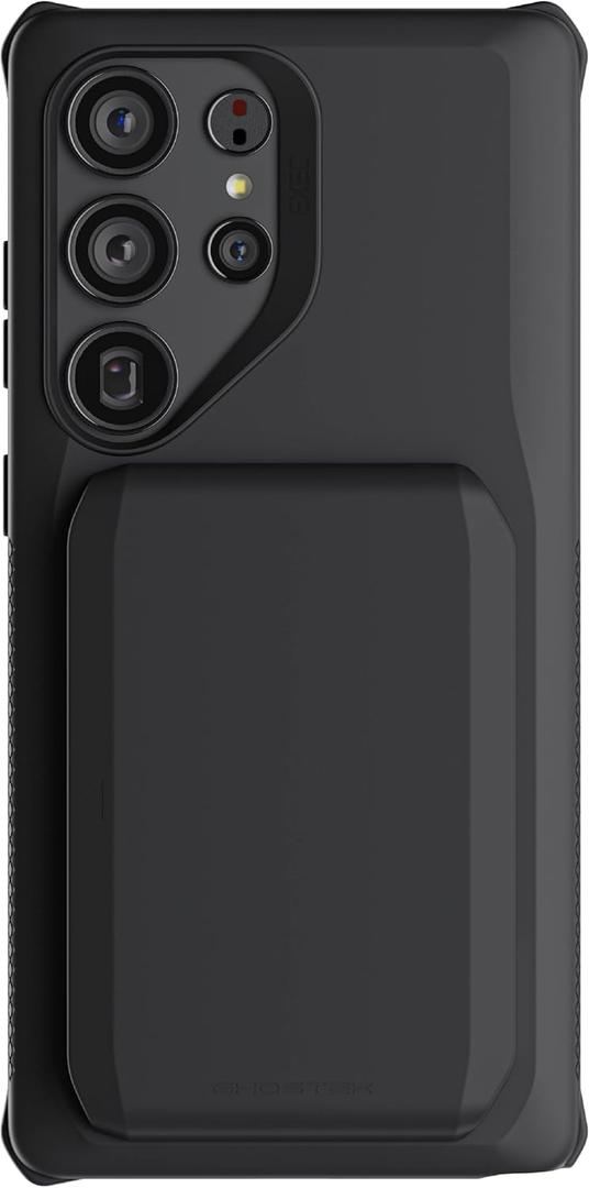 Ghostek Exec Samsung Galaxy S25 Ultra Case Wallet with Detachable Magnetic Card Holder, Compatible with MagSafe Accessories Designed for 2025 S25Ultra (6.9") (Black)