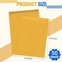 Motipuns 50 Pcs 14'' x 18'' Extra Large Mailing Envelopes 32lb with Gummed Flaps, Catalog Jumbo Craft Manilla Envelopes for Mailing, Storage and Organizing Documents Office Supplies(Yellow)