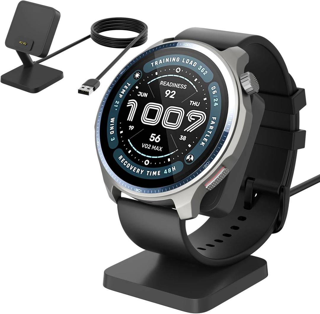 Charging Station for Amazfit Balance 2, Replacement Smart Watch Charger 3.3Ft USB Magnetic Charger Stand
