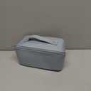 EACHY Travel Makeup Bag, Large Capacity Cosmetic Bag for Women, Waterproof PU Leather, Flat Open Portable Toiletry Bag for Skincare, Brushes & Travel Essentials