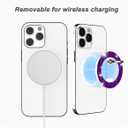 5 x Magnetic Phone Ring Holder for magsafe, Glitter Magnetic Grip Compatible with iPhone 17 16 15 14 13 12 Pro max,Pro,Plus,Mini,Pixel 10 Series Mag Safe Accessories Kickstand,Deep Purple
