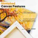 CONDA Large Stretched Canvas for Painting, 30x40 Inch 2 Pack Big Canvas, 100% Cotton, Primed Acid-Free, White Blank Stretched Canvas Boards Art Supplies for Acrylics, Oils Painting