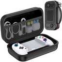 Mocagen MC1 Phone Game Controllers with Carrying Case Bundle for iPhone/Android with Led Light, Upgraded Joysticks, Turbo, Handheld Gaming Gamepad (Black+White)