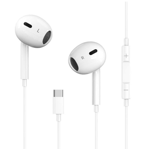 Apple EarPods Headphones with USBC Plug, Wired Ear Buds with Builtin Remote to Control Music, Phone Calls, and Volume