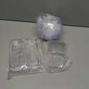 8oz 6 Clear Plastic Candy Bowls, 4 Scoops and 4 Tongs Set Square Disposable Plastic Buffet Containers for Chip, Snacks Popcorn Candy Bar Birthday Party Supplies