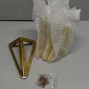 6 Inch Gold Furniture Legs Set of 4, Modern Metal Furniture Feet with Floor Protectors, Heavy Duty Table Dresser Legs for Cabinet Sofa Feet DIY Replacement, Max Load 1322 Lbs