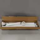 Shower Curtain Rod, 1" Diameter Heavy Duty Tension Shower Rod, Non Slip Adjustable 28-74 inch No Drill Shower Curtain Rods Spring Tension For Bathroom, Shower Stall, No Rust, White