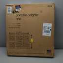 MYPET North States Paws Portable Pet Gate: 26-40" Wide. Pressure Mount. No Tools Needed. Made in USA, 23" Tall, Expandable, Durable Dog Gates for Doorways, Fieldstone Gray