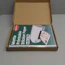 150 Sheets Matte Sticker Paper, 8.5in x 11in Sticker Paper for Inkjet & Laser Printer, Self-adhesive Printable Sticker Papers, Vibrant Colors, Dries Quickly, US Letter Size