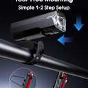 AlpsWolf Bicycle Lights Set, Light Sensor Bike Lights for Night Riding, Rechargeable Bike Headlight & Taillight 5+4 Modes, Water-Resistant, Easy Installation for Men Women Kids Road Mountain Cycling