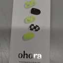 ohora Semi Cured Gel Nail Strips (N Racer) - Green, Patterned, Works with Any UV/LED Lamps, Salon-Quality, Long Lasting, Easy to Apply & Remove