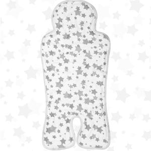 Pinkunn Gel Car Seat Baby Cooling Pad for Summer Breathable Stroller Cooler Pad Multifunctional Carseat Cooling Mat for Baby Child Dining Chair Safety Seat Stroller(Gray,Star)