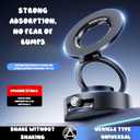 Terravik Car Phone Holder, 360 Rotating Strong Suction Cup, Universal Car Adjustable Car Phone Holder - Compatible with Dashboard and Windshield