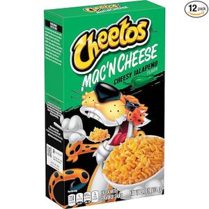 Cheetos Mac & Cheese Cheesy Jalapeno 5.7oz Boxes (Pack of 12) Best Before June 21, 2026