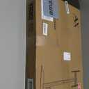 AX WABER Floor TV Stand with Power Outlet, Universal TV Stand Mount for 27-65 inch TV up to 88lbs, 70 Degree Swivel 9 Level Height Adjustable with Tempered Glass Base for Bedroom, Office Black