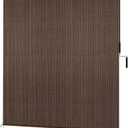 60" W x 72" L Exterior Roller Shades - High Wind Resistance Outdoor Blinds with All-Weather Fabric, Cordless Design for Gazebo/Porch/Backyard, Sun Barrier, Brown