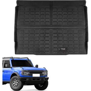 Custom Car Cargo Mats Trunk Liner All Weather TPE Protection Mat Accessories (for 2021-2025 Ford Bronco 4 Door)