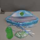 Janlaugh Alien Pinata with Bat Stick Blindfold and Confetti, Spacecraft Piata Party Decoration Spaceship Themed Halloween Birthday Party Favor Supplies (Alien)