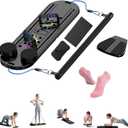 Esne- Foldable Pilates Reformer Set - 6-in-1 Home Workout Board with Thickened Resistance Bands, Balance Bar & Non-Slip Socks | Portable Core Strength Trainer for Full-Body Toning (2025 Upgrade)