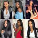 NewYou 28 Inch Straight Lace Front Wigs Human Hair Pre Plucked for Black Women 4x4 Lace Closure Wigs Human Hair 200 Density Glueless Wigs Human Hair