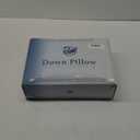 AiAngu Canadian Luxury Goose Down Pillow Queen Size - 1050 Fill Power, 100% Cotton with Teflon Shell- Ultra Comfort Sleep Pillows - Bed Pillows for Back, Stomach, Side Sleeper (White,King(Pack of 1)