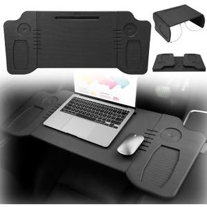 Car Desk Steering Wheel Tray, Foldable Car Table Tray, Car Desk for Laptop, Steering Wheel Desk for Eating and Traveling, Upgraded Design