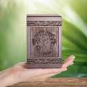 Cremation Urns for Human Ashes Adult Male Female, Wooden Tree of Life Urns Box and Casket for Ashes Men Women Child, Pets Cat Dog Urn, Burial Funeral Memorial Urns for Ashes, Holds 20 Cubic Inch