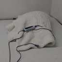 Sealy Electric Blanket Heated Throw 50"x60" Soft Double Sherpa Super Cozy with 6 Fast Heating Levels & 2-10 Hours Auto-Off, Over-Heat Protection, Machine Washable, Ivory