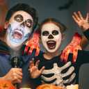 Green Convenience Halloween Decorations Crawling Hand,Halloween Automatic Crawl with Spooky Music Battery Powered Lifelike Scary Can Glow and Moving Hand for Costume Party Holiday Decorations