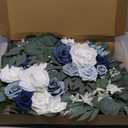 ponatia Wedding Arch Flowers (Pack of 2), Artificial Dusty Blue Flowers & Welcome Signs Decorations for Wedding Ceremony Reception