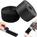 2 Inch Wide Heavy Duty Hook and Loop Tape Roll 16.4 Ft, Self Adhesive Strips with Strong Sticky Back, Removable Fastener for Wall Mounting, Home Organization, Car, No Residue
