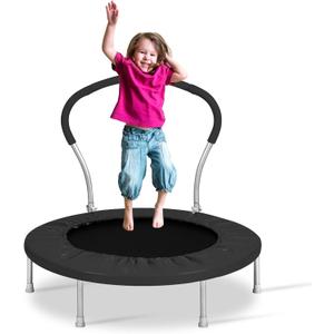 Mini Trampoline for Kids, Indoor Toddler Trampoline with Handle, Child Small Rebounder Trampoline for Indoor and Outdoor Use