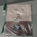 MANZI 2 Pairs Compression Pantyhose for Women Shaping Black Tights 10-15mmHg Support 50D Opaque Stockings (XL)