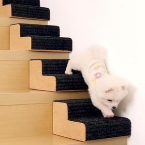 HIDODO Dog Ramp for Small Dogs, 2 Step Modular Foam Dog Stairs for Any Staircase, Dog Step with Durable Non-Slip for Small Medium Old Dog Puppy (1 Pack)